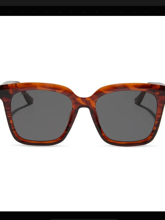 Diff Eyewear Accessories - Diff Eyewear - Blythe Sunglasses - Mahogany Tortoise